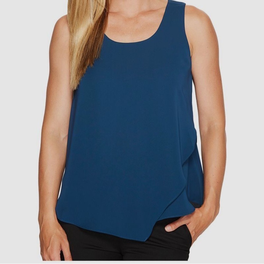 Nic + Zoe Blue Tank Petite Large NEW